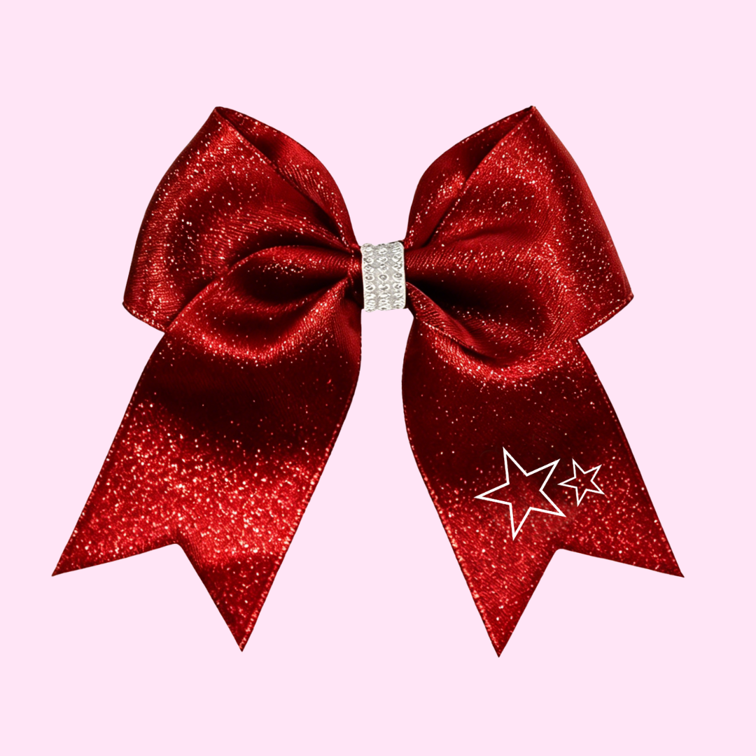 Red Glitter Bow